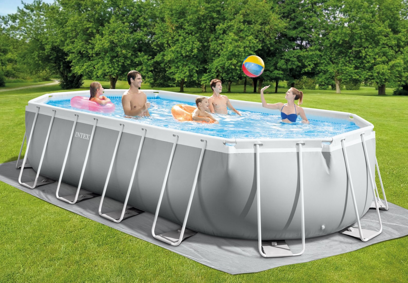 Oval Prism Frame Swimming Pool 20' x 10' x 48"